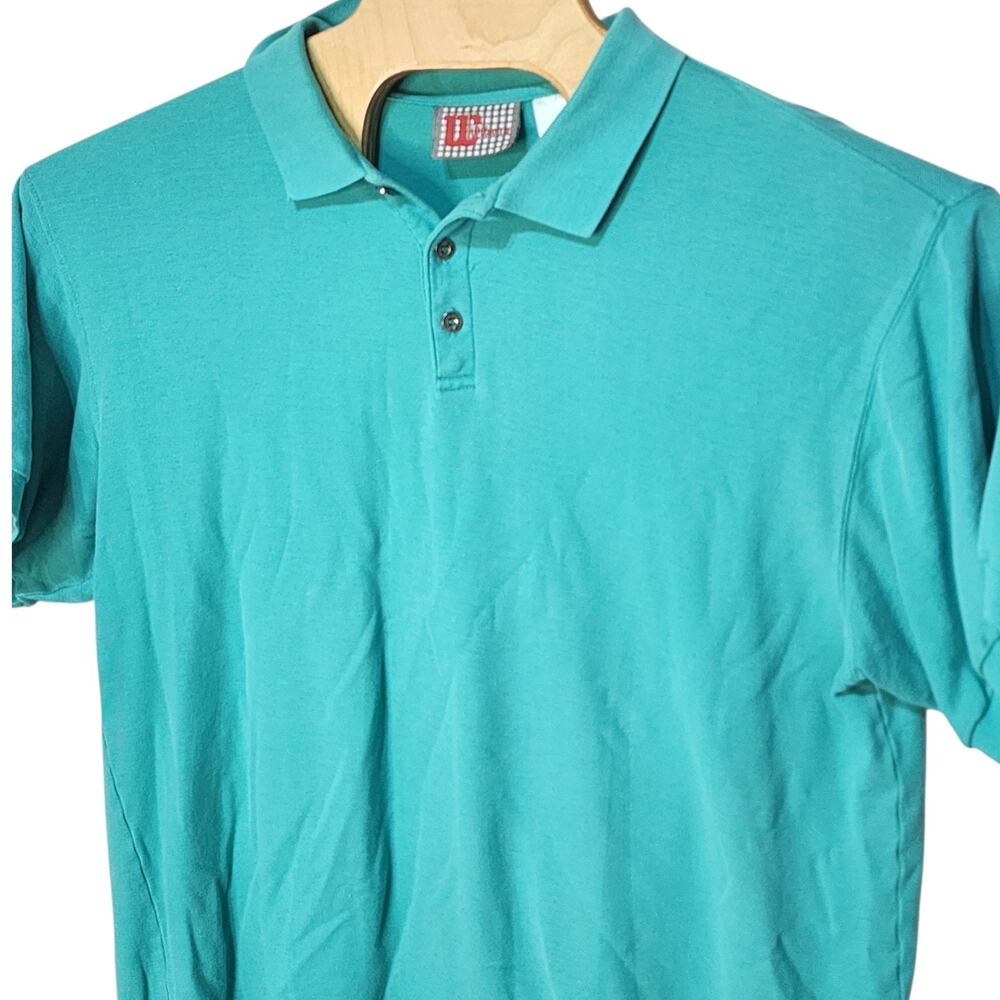 Vintage Wilson Men's Sports short sleeve Polo Aqua teal 90's Large L